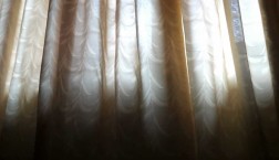 light coming through a curtain