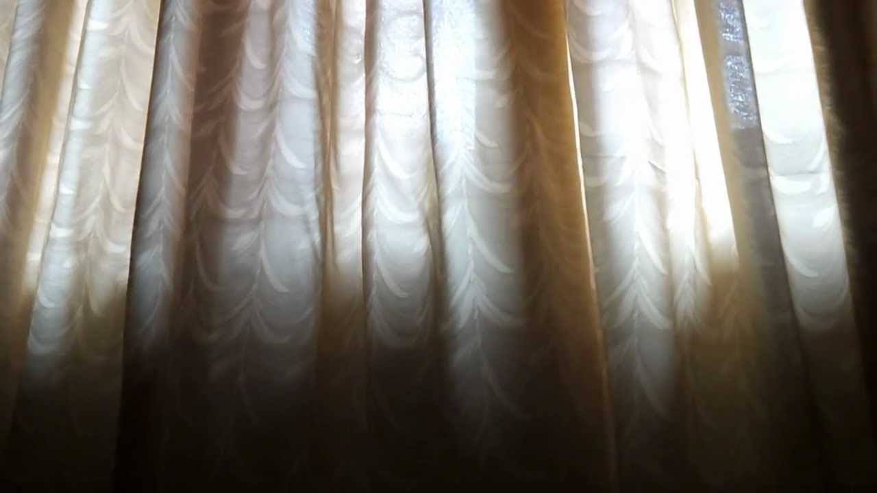 light coming through a curtain